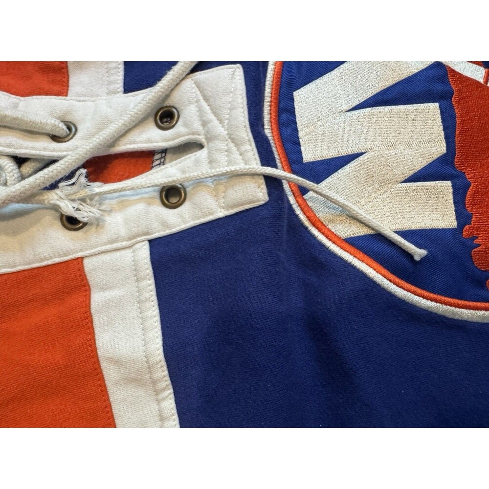 Men's Large '47 Brand NHL New York Islanders Hockey Jersey Style Hoodie - Picture 4 of 7